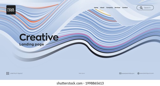 Diseño de página de inicio para sitio web. encabezado web, fondo vector colorido abstracto para sitio web, desarrollo de proyectos, plantilla de negocio.