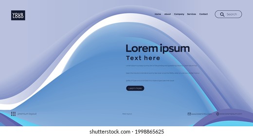 Landing page design for website. Web header, abstract colorful vector background for website, project development , business template.