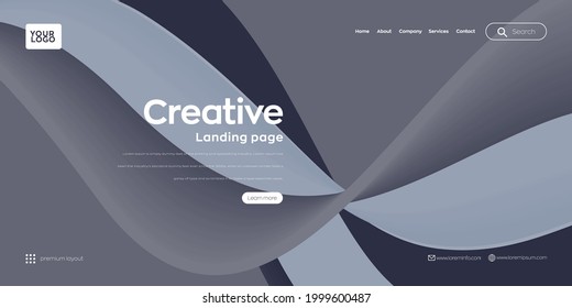 Diseño de página de inicio para sitio web. encabezado web, fondo vector colorido abstracto para sitio web, desarrollo de proyectos, plantilla de negocio.