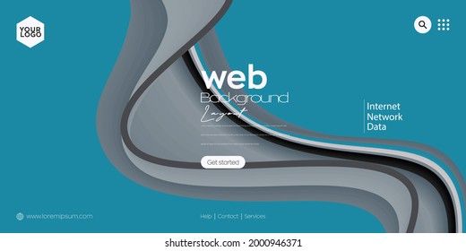 Diseño de página de inicio para sitio web. encabezado web, fondo vector colorido abstracto para sitio web, desarrollo de proyectos, plantilla de negocio.