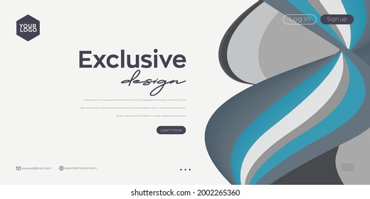 Landing page design for website. Web header, abstract colorful vector background for website, project development , business template.