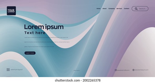 Landing page design for website. Web header, abstract colorful vector background for website, project development , business template.