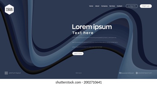Landing page design for website. Web header, abstract colorful vector background for website, project development , business template.