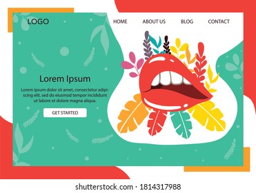 Landing Page Fashion Concept Design