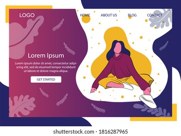 Landing Page Fashion Concept Design