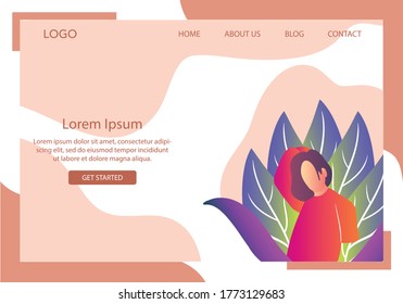 Landing Page Flat Illustration Fashion Concept