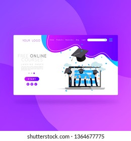 Landing page free online education