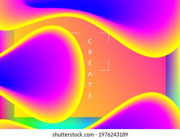 Landing page. Futuristic interface, app layout. Holographic 3d backdrop with modern trendy blend. Vivid gradient mesh. Landing page with liquid dynamic elements and fluid shapes.