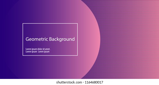 Landing page. Geometric background. Minimal abstract cover design. Trendy gradient poster. Vector illustration.