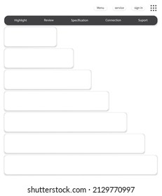landing page geometry web element theme.