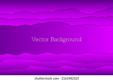 Landing page gradient vector background. Paper torn edges border. Futuristic backdrop. Empty space for text.