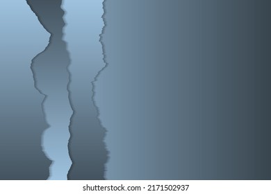Landing page gradient vector background. Paper ragged edges border. Abstract backdrop. Empty space for text.