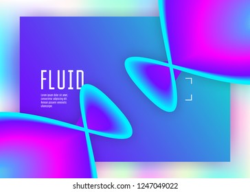 Landing page. Holographic 3d backdrop with modern trendy blend. Vivid gradient mesh. Magic banner, screen composition. Landing page with liquid dynamic elements and fluid shapes.
