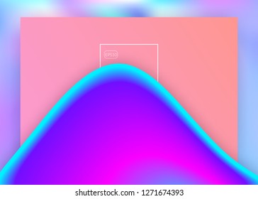 Landing page. Holographic 3d backdrop with modern trendy blend. Molecular mobile, app composition. Vivid gradient mesh. Landing page with liquid dynamic elements and fluid shapes.