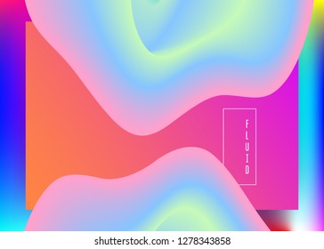Landing page. Holographic 3d backdrop with modern trendy blend. Vivid gradient mesh. Colorful ui, screen template. Landing page with liquid dynamic elements and fluid shapes.