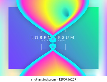 Landing page. Holographic 3d backdrop with modern trendy blend. Vivid gradient mesh. Pop mobile, banner template. Landing page with liquid dynamic elements and fluid shapes.