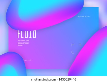 Landing page. Holographic 3d backdrop with modern trendy blend. Vivid gradient mesh. Creative mobile, website design. Landing page with liquid dynamic elements and fluid shapes.