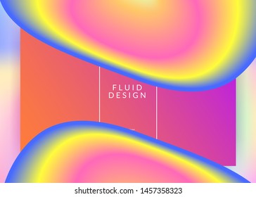 Landing page. Holographic 3d backdrop with modern trendy blend. Vivid gradient mesh. Futuristic website, banner template. Landing page with liquid dynamic elements and fluid shapes.