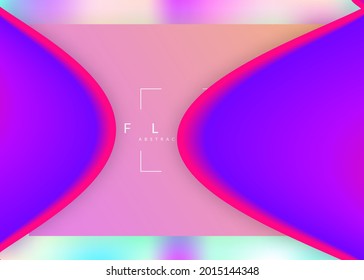 Landing page. Holographic 3d backdrop with modern trendy blend. Geometric banner, mobile template. Vivid gradient mesh. Landing page with liquid dynamic elements and fluid shapes.