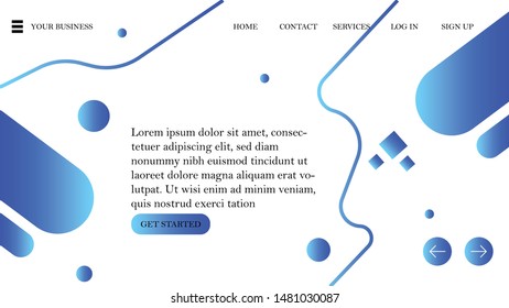 landing page and home landing page for your website design