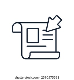 Landing Page icon collection .design style with background
