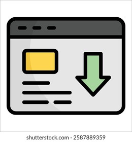 Landing Page Icon Element For Design