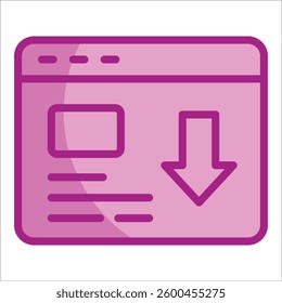 Landing Page Icon Element For Design
