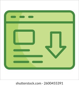 Landing Page Icon Element For Design