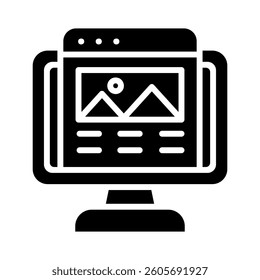 Landing Page Icon Element for Design