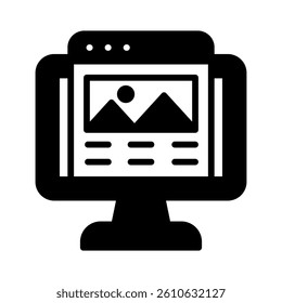Landing Page Icon Element for Design