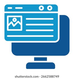 Landing Page Icon Element For Design