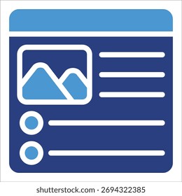 Landing Page Icon Element For Design