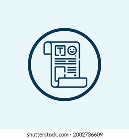 landing page icon isolated on white background from web development collection. landing page icon thin line outline linear landing page symbol for logo, web, app