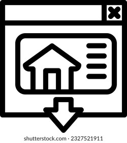 Landing page icon as part of Web Design Icon Set