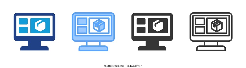 Landing Page icon set multiple style collection
