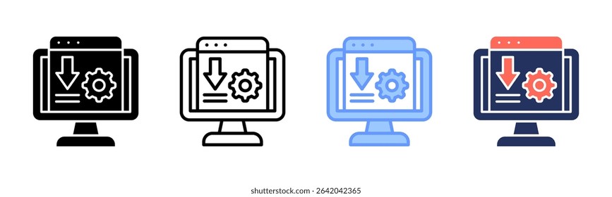 Landing Page icon sheet multiple style collection