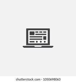 landing page icon. Simple element illustration. landing page symbol design from online business collection. Can be used for web and mobile.