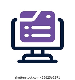 landing page icon. vector dual tone icon for your website, mobile, presentation, and logo design.