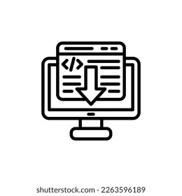 Landing Page icon in vector. Logotype