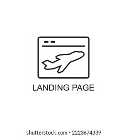 landing page icon , web icon