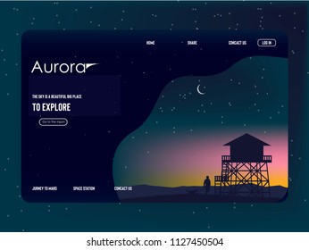 Landing page illustration