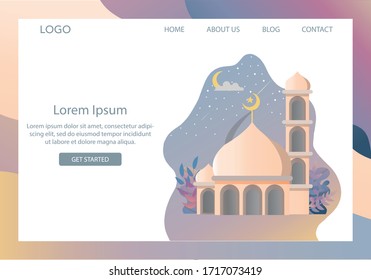 Landing Page Islam Ramadan Kareem