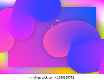 Landing page. Minimal app, ui composition. Vivid gradient mesh. Holographic 3d backdrop with modern trendy blend. Landing page with liquid dynamic elements and fluid shapes.