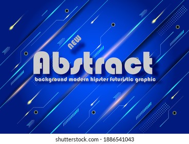 Landing page. minimal geometric blue background 