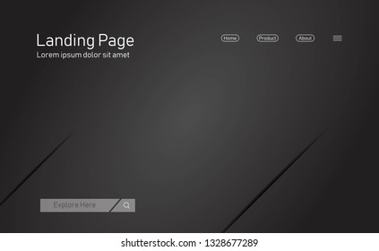 Landing page. minimalist background suitable for web.