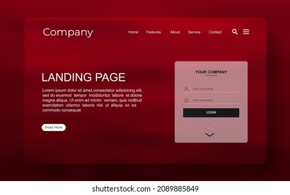 Landing page modern background with abstract and colorful concept