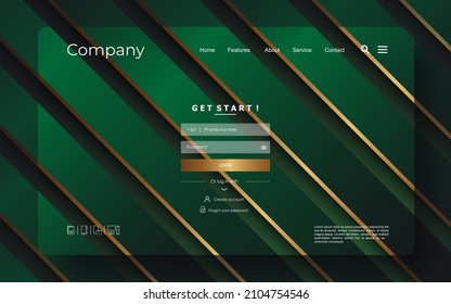Landing page modern background with abstract and colorful concept