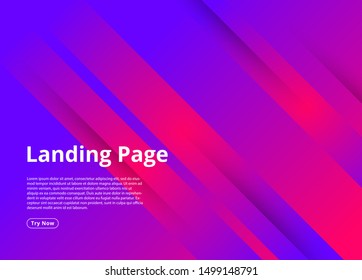 Landing page modern background.Vector illustration for website,presentation background,flyer,backdrop.