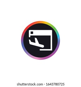 Landing Page - Modern Button Icon