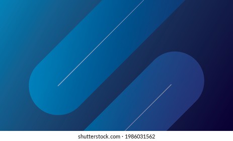Landing page Navy Blue and blue gradient rounded liquid Minimal geometric background. Dynamic shapes composition background.